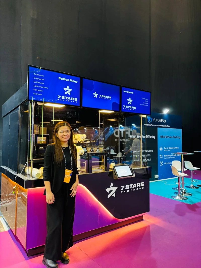Cafe Xbot Grande as part of an exhibition stand